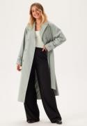 BUBBLEROOM Belted Midi Trenchcoat Dusty green 38