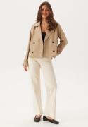 VILA Viaddison L/S SHORT TRENCHCOAT Savannah Tan 36