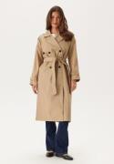 VILA Viaddison L/S LONG TRENCHCOAT  Savannah Tan 44