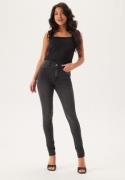 BUBBLEROOM High Full length Superstretch Jeans Dark grey 36