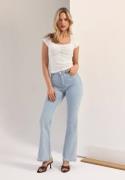 BUBBLEROOM High Flare Superstretch Jeans Bleached denim 36