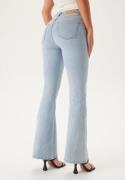 BUBBLEROOM High Flare Superstretch Jeans Bleached denim 38