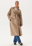 VERO MODA Vmchloe Long Trenchcoat Silver Mink XS