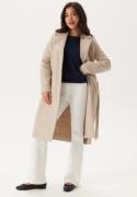 VERO MODA Vmfortuneaya Long Coat Oatmeal Detail:Melange XS