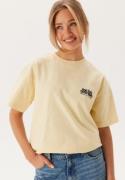 Dr. Denim Trooper Tee Light Yellow Flower Times      XS