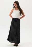 Happy Holly Linen Maxi Skirt Black 36/38