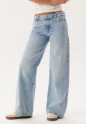 Pieces Pcselma Lw Wide Jeans Lb Light Blue Denim 30/30