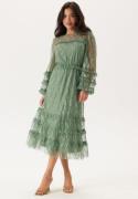 Happy Holly Midi Lace Dress Dusty green 40/42