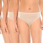 Schiesser Trosor 3P Essentials Cotton Briefs Beige bomull 42 Dam