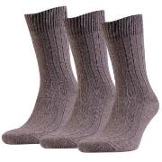 Amanda Christensen Strumpor 3P Supreme Wool Sock Brun Strl 47/50