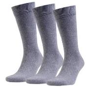 Amanda Christensen Strumpor 3P True Combed Cotton Sock Grå Strl 43/46