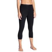 Calida Natural Comfort Capri Leggings Svart bomull Large Dam