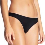 Calida Trosor Natural Comfort Thong Svart bomull X-Small Dam