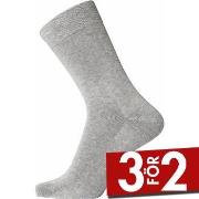 Egtved Strumpor Pure Cotton Socks Ljusgrå bomull Strl 40/45 Herr