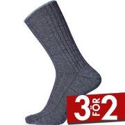 Egtved Strumpor Wool No Elastic Rib Socks Blå Strl 45/48