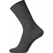 Egtved Strumpor Wool No Elastic Rib Socks Mörkgrå Strl 36/41