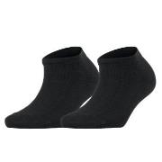 Falke Strumpor 2P Women Casual Happy Sneaker Sock Svart Strl 39/42 Dam