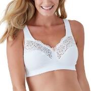 Swegmark BH Cotton Bloom Fairtrade Soft Bra Vit bomull D 90 Dam