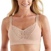 Swegmark BH Wellness Dots Organic Soft Bra Beige ekologisk bomull D 95...