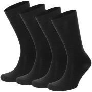 Topeco Strumpor 4P Men Socks Plain Svart Strl 41/45 Herr