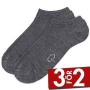 Pierre Robert Strumpor 2P Wool Low Cut Socks Grå Strl 41/45