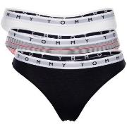 Tommy Hilfiger Trosor 3P Essentials Thong Vit/Marin bomull Large Dam