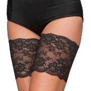 Trofe Thigh Lace Strumpbyxor Svart polyamid Small Dam