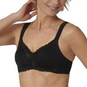 Triumph BH Modern Lace Cotton Soft Bra Svart B 80 Dam