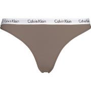 Calvin Klein Trosor Carousel Thong Brun bomull Medium Dam