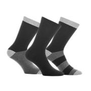 WESC Strumpor 3P Socks Svart/Grå Strl 39/42