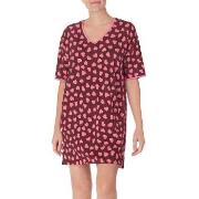 DKNY Wishlist Worthy Sleepshirt Röd Mönstrad polyester X-Large Dam