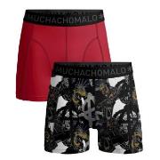 Muchachomalo Kalsonger 2P Cotton Stretch Punk Boxer Svart/Röd bomull X...