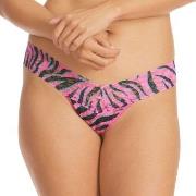 Hanky Panky Trosor Marianne Low Rise Thong Rosa/Svart nylon One Size D...