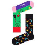 Happy socks Strumpor Rock Your Socks Friend Sock Svart/Grön bomull Str...