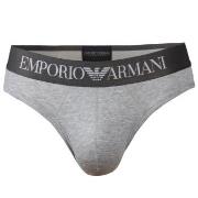 Armani Cotton Stretch Brief Kalsonger Grå bomull Large Herr