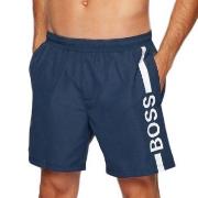 BOSS Badbyxor Dolphin Recycled Swim Shorts Mörkblå polyester Medium He...