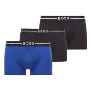 BOSS Kalsonger 3P Organic Cotton Trunk Svart/Blå bomull Medium Herr