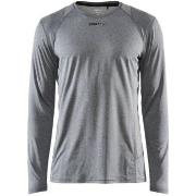 Craft Essence LS Tee Men Grå polyester Large Herr