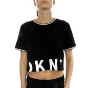 DKNY Spell It Out SS Top Svart Large Dam