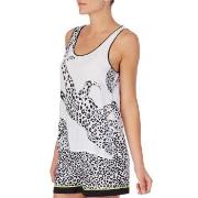 DKNY Wild Side Top and Shorts Set Svart/Vit viskos X-Large Dam