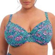 Elomi Electric Savannah UW Plunge Bikini Top Leopard I 80 Dam