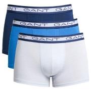 Gant Kalsonger 3P Basic Cotton Trunks Blå/Vit bomull XX-Large Herr