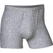 JBS Kalsonger Basic Fly Boxer Grå bomull 3XL Herr