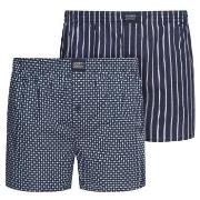 Jockey Kalsonger 2P Woven Boxer Shorts Marin bomull Large Herr