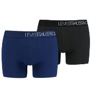 Levis Kalsonger 2P Base Boomer Piquee Boxer Blå bomull X-Large Herr