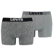 Levis Kalsonger 2P Base Herringbone Boxer Grå bomull XX-Large Herr