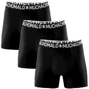 Muchachomalo Kalsonger 3P Cotton Stretch Basic Boxer Svart bomull Medi...