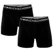 Muchachomalo Kalsonger 2P Cotton Stretch Basic Boxers Svart bomull Med...