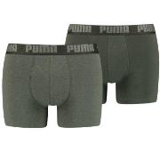 Puma Kalsonger 2P Basic Boxer Grön bomull Small Herr