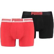 Puma Kalsonger 2P Everyday Placed Logo Boxer Svart/Röd bomull Medium H...